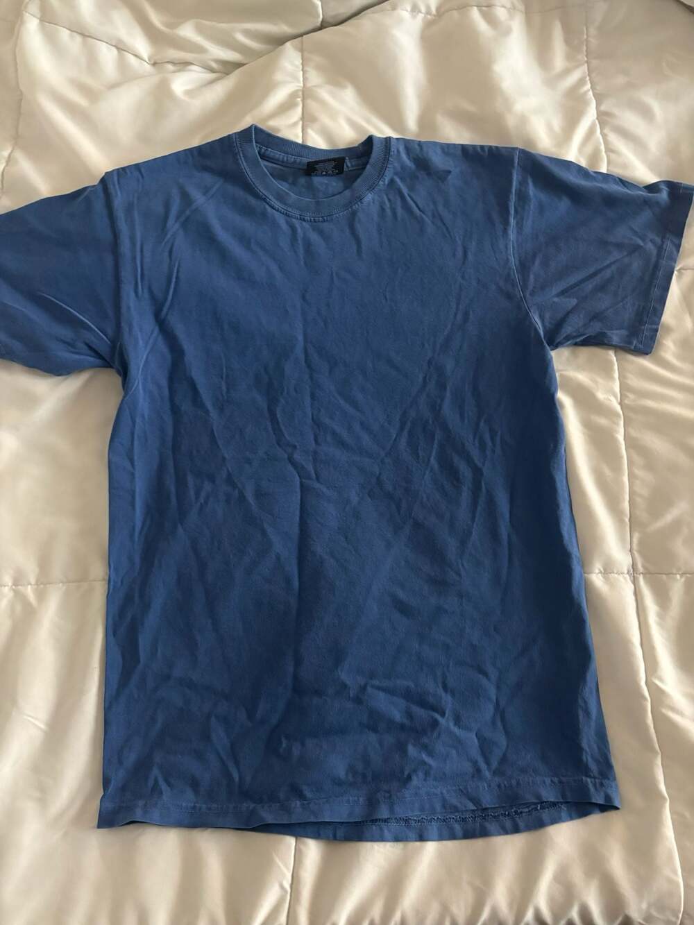 Stüssy Basic Logo Crewneck T-Shirt in Blue